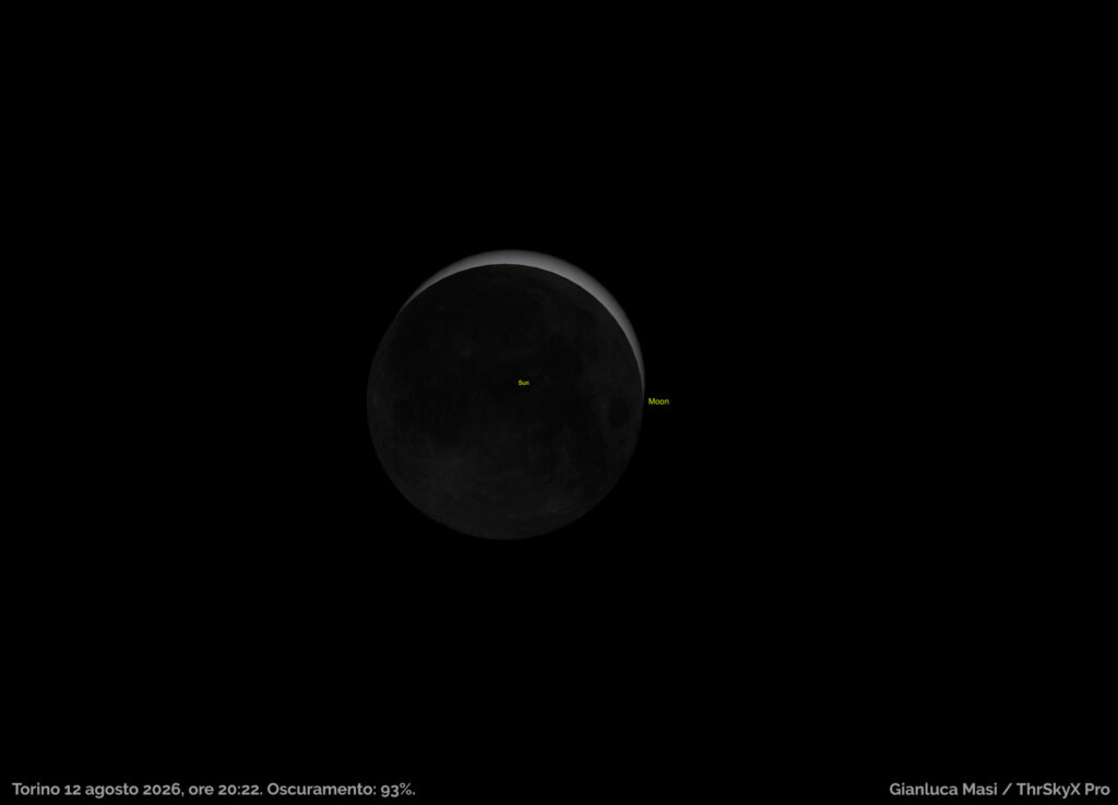 Fig. 7: eclissi solare del 12 agosto 20026: simulazione della fase massima da Torino.